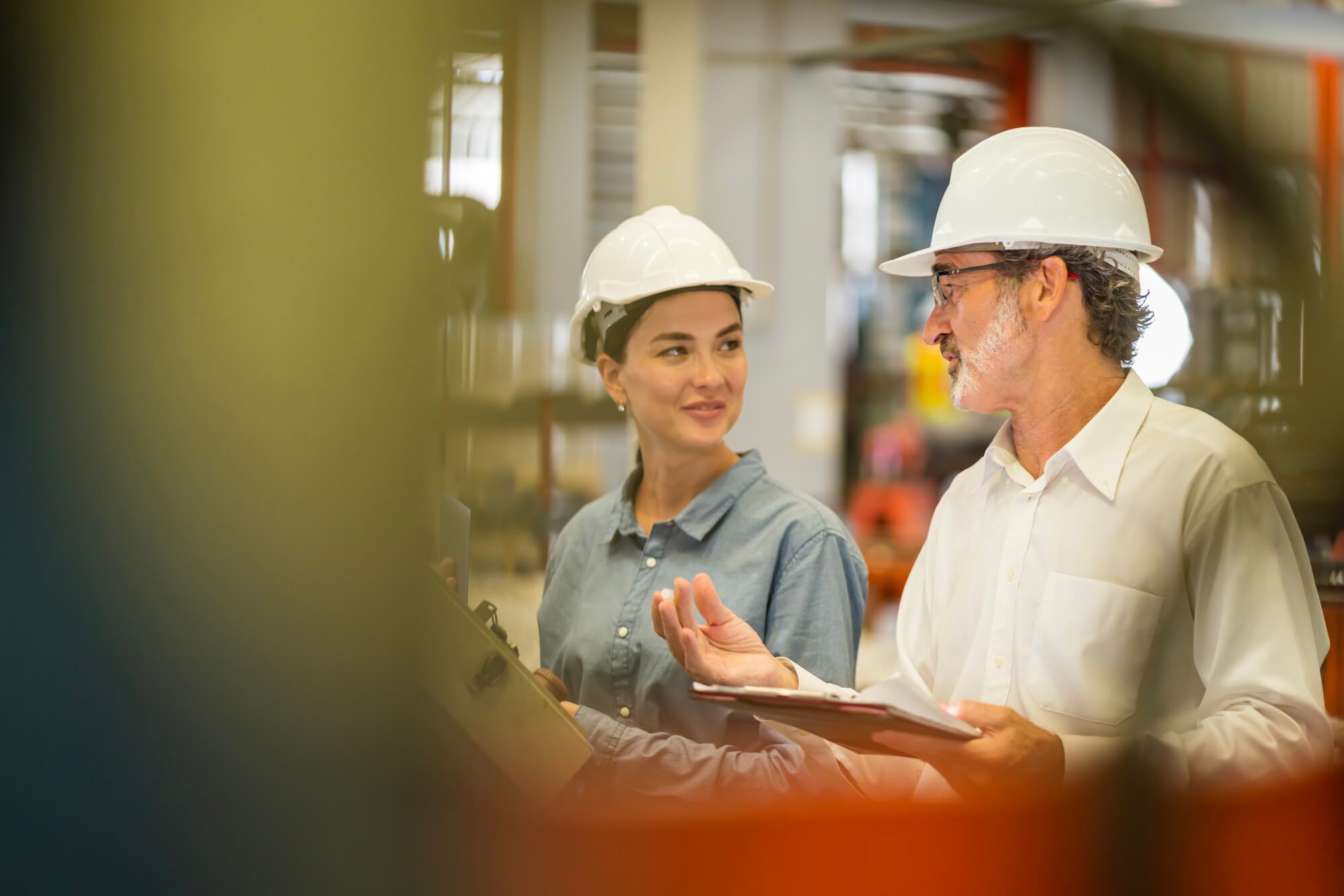 Team in factory
